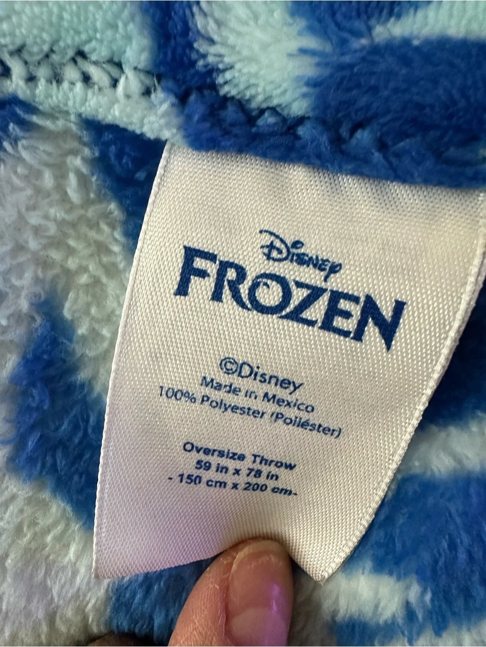 Disney authentic, Frozen Characters Plush Throw Blanket Elsa and Anna with Olaf